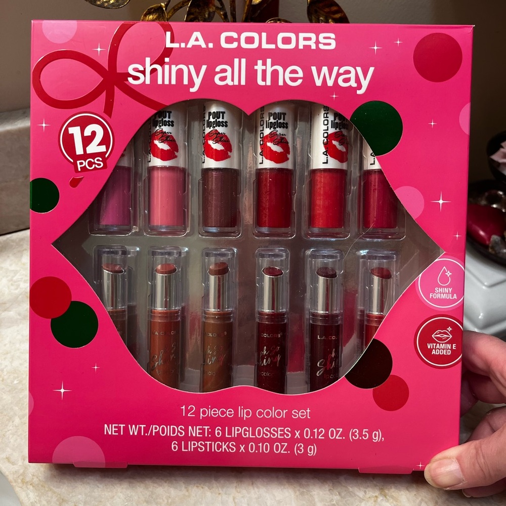 L.A. Colors Shiny All The Way Lip Color Set